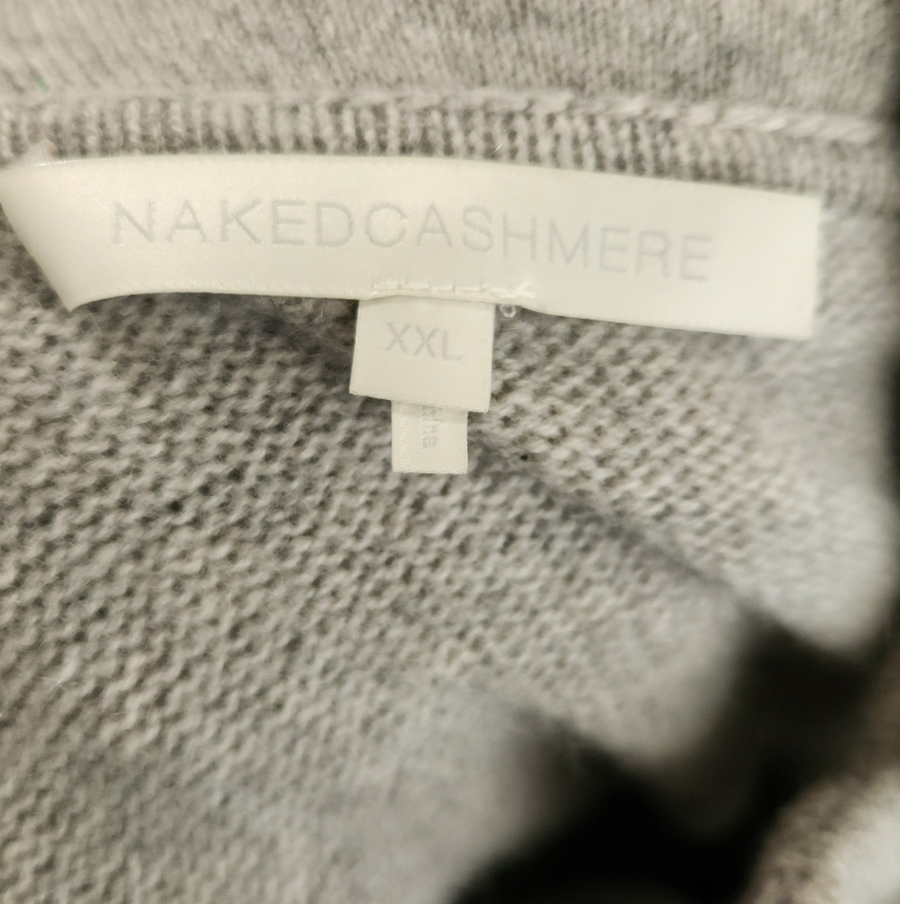 Mens naked cashmere zip up hoodie - Picture 5 of 6